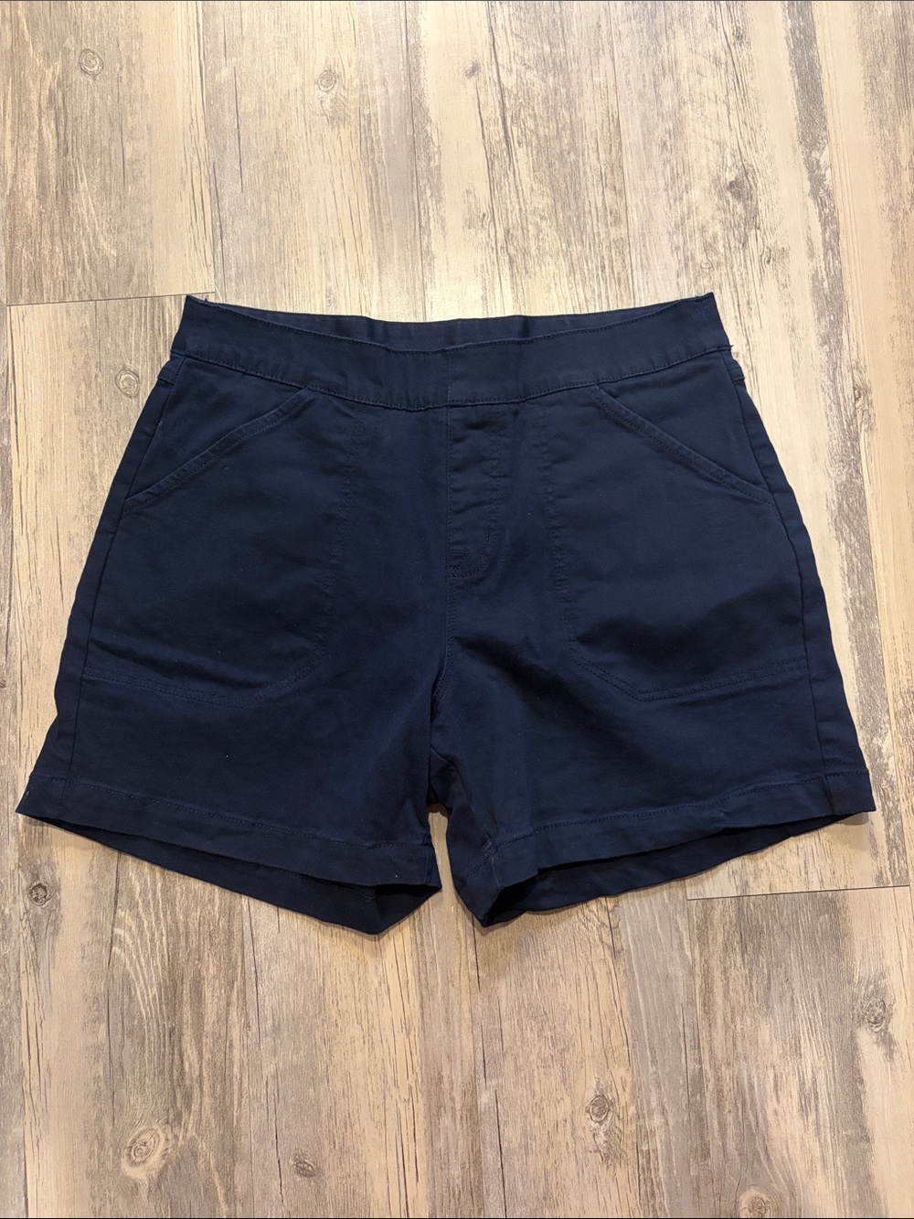 Nautica Women's Navy High-Waist Stretch Shorts